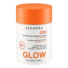 GLOW - Polvos limpiadores luminosos con vitaminas C+E, Sephora Collection