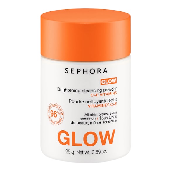 GLOW - Polvos limpiadores luminosos con vitaminas C+E, Sephora Collection