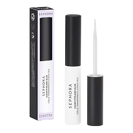 CLEAR EYELASH GLUE - Colla trasparente ciglia finte lunga durata, invisibile.