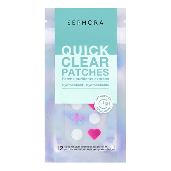 Patchs purifiants express - 12 patchs seconde peau en hydrocolloïde, SEPHORA COLLECTION