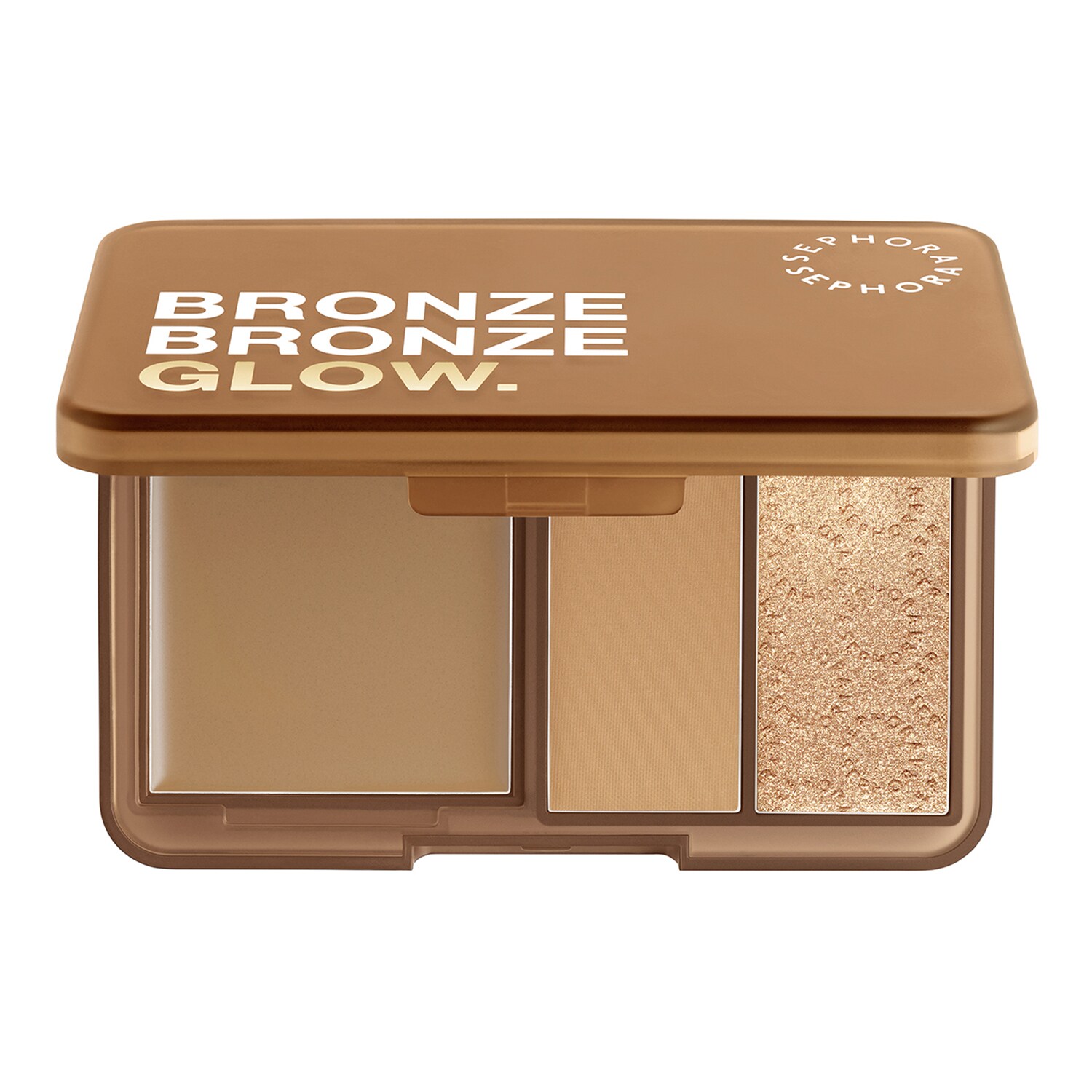 SEPHORA COLLECTION - BRONZE BRONZE GLOW PALETTE – Trio bronzerů a rozjasňovačů s různými texturami