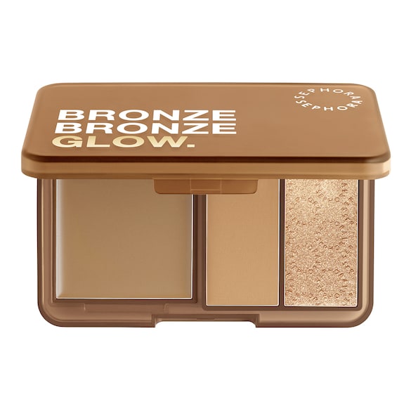 BRONZE BRONZE GLOW PALETTE - Trio de bronzers et highlighter multi-textures, SEPHORA COLLECTION