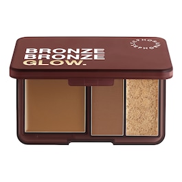 BRONZE BRONZE GLOW PALETTE - Trio di bronzer e highlighter multi texture