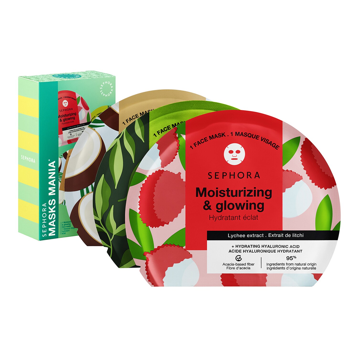 SEPHORA COLLECTION - MASKS MANIA SET – Trio látkových masek