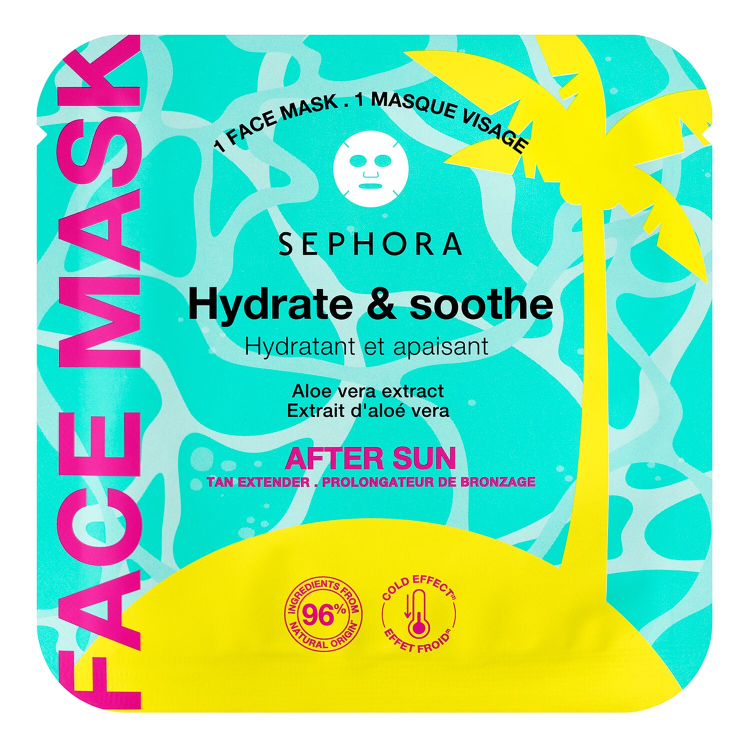 E-shop SEPHORA COLLECTION - Hydratační a zklidňující pleťová maska - Pleťová maska po opalování