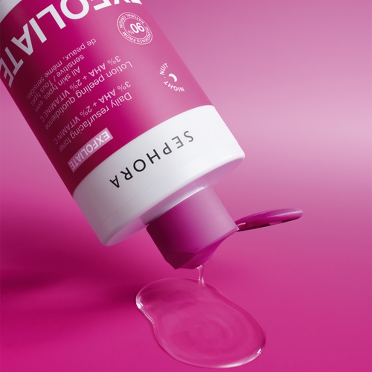 EXFOLIATE - Lotion peeling quotidienne avec 3% AHA + 2% vitamine C