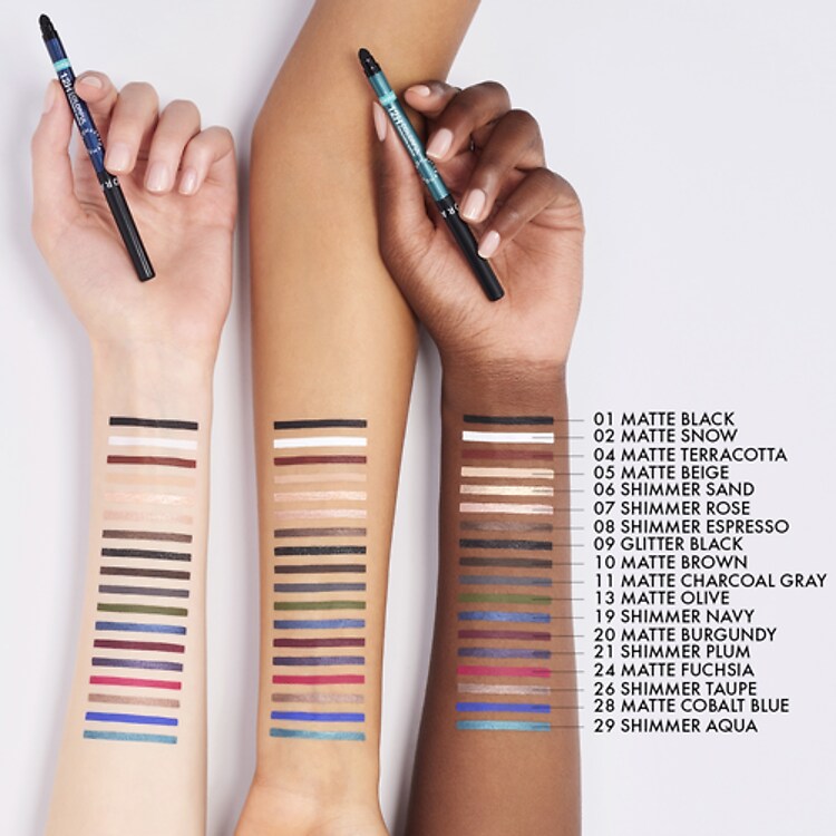 12H COLORFUL  - Crayon yeux rétractable Waterproof