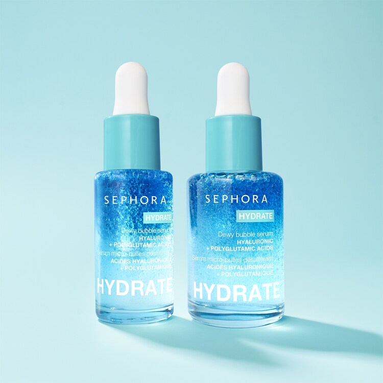 HYDRATE - Siero rinfrescante a microbolle con acido ialuronico + poliglutammico