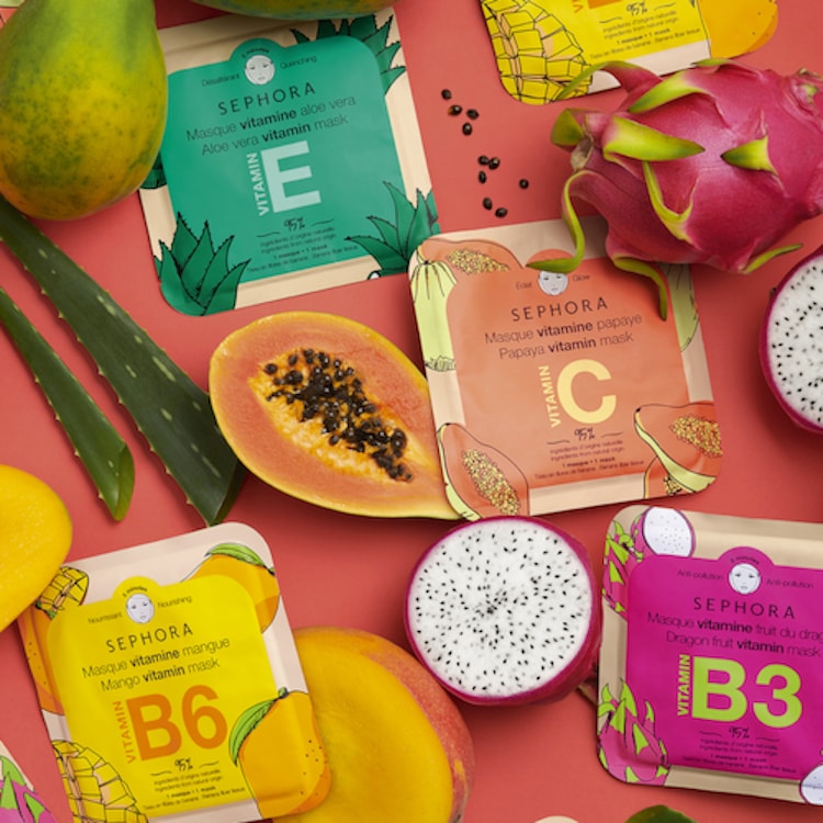 Masque Vitamine Visage - Masque Tissu Visage