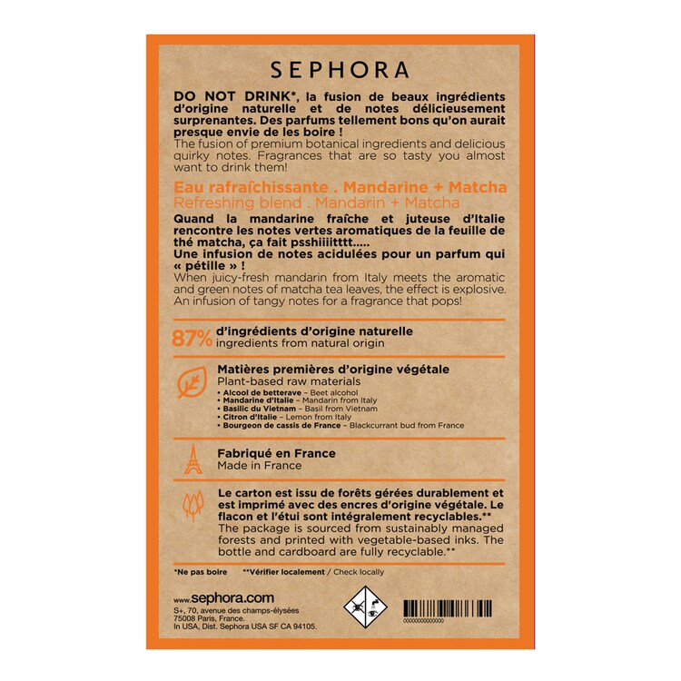 DO NOT DRINK- Tangerina + Matcha