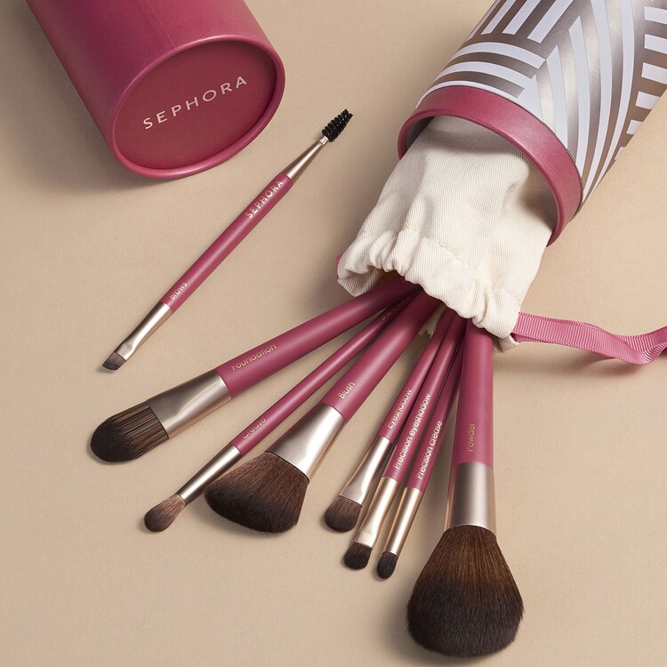 Advanced brush set - Set of 8 eye and complexion brushes