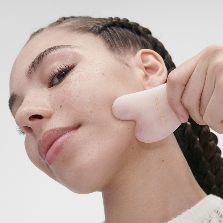 Gua Sha Quarzo Rosa - Rostro Y Cuello