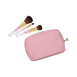 Holiday Vibes - Kit De 3 Mini Pinceaux Et Leur Trousse De Voyage