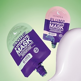 Masques visage nuit – Přilnavá gelově-krémová hydratační textura