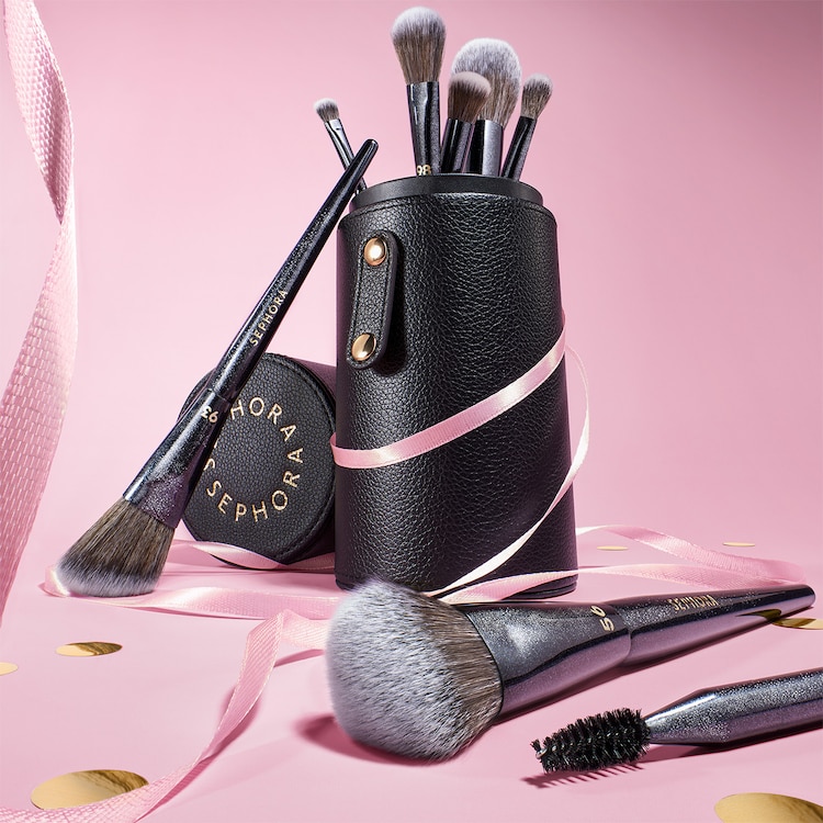 Kit de 8 pinceles pro rostro y ojos - 5 rostro pro+3 ojos pro