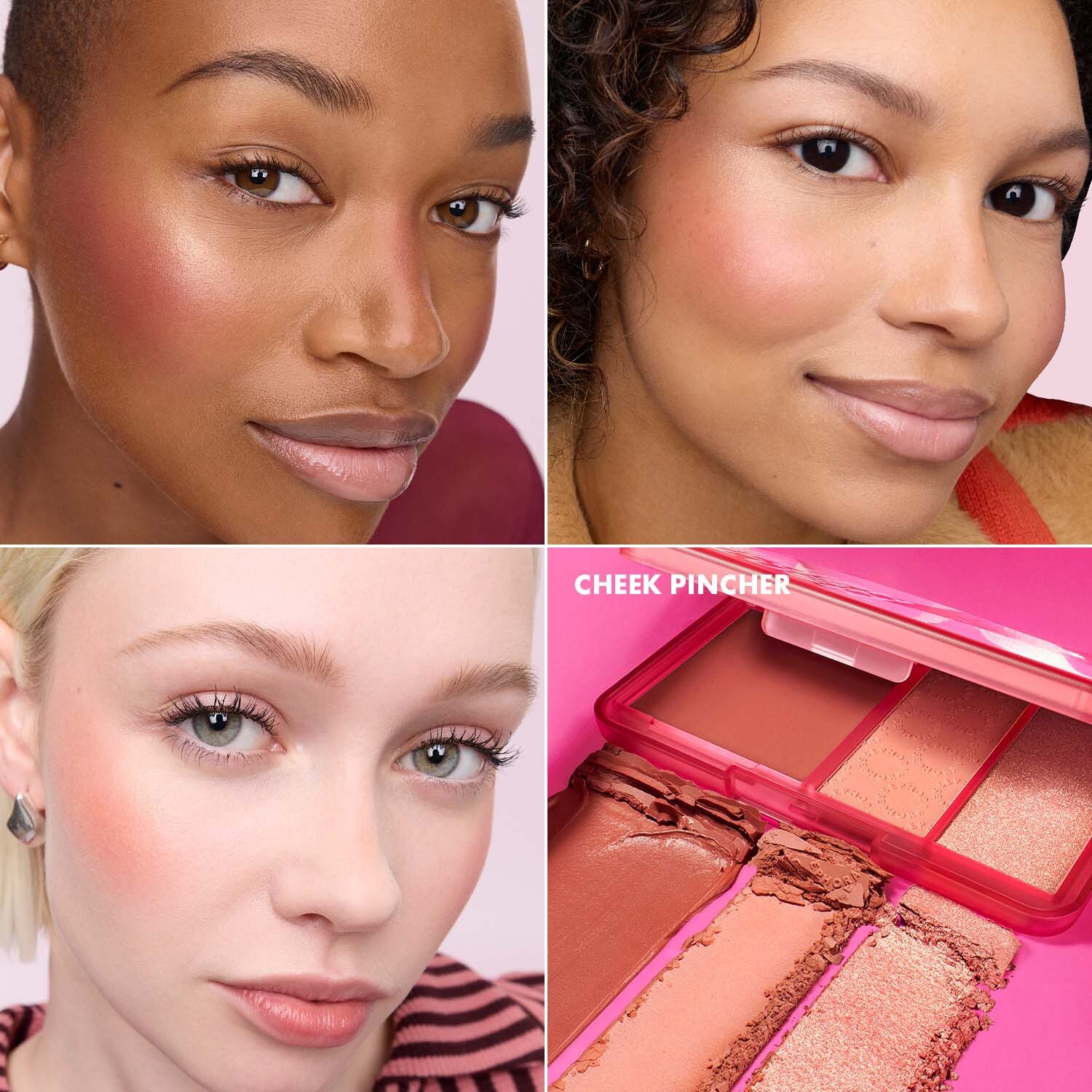 PERFECTLY BLUSHED SET Palette Blush Blush Blush e pennello duo guance