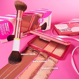 PERFECTLY BLUSHED SET - Παλέτα Blush Blush Blush & διπλό πινέλο για ζυγωματικά