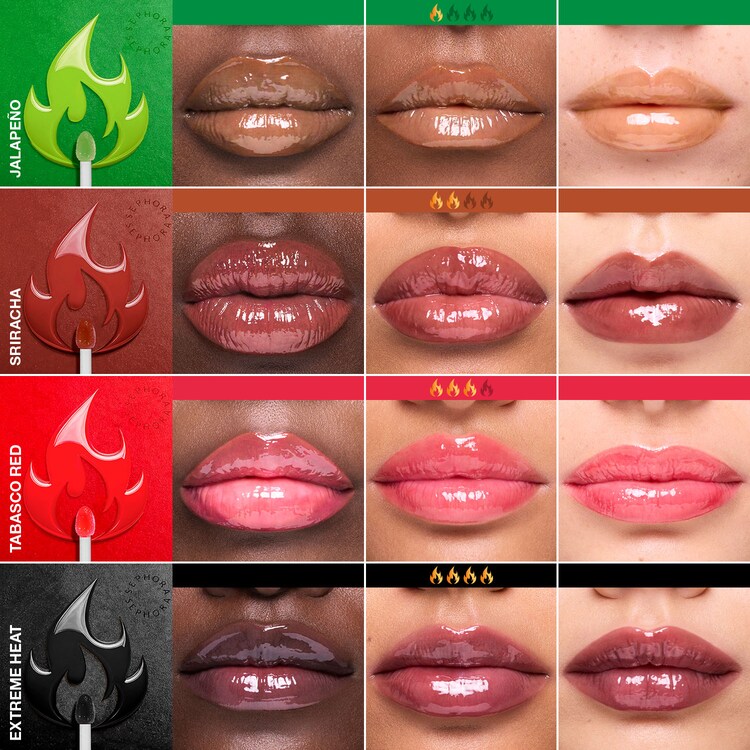 Outrageous Plump Volume X Tabasco® - Set 4 Tonalità, 4 Intensità