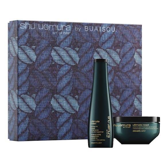 Ultimate Reset - Coffret routine shampoing et masque pour cheveux tr&egrave;s ab&icirc;m&eacute;s, SHU UEMURA ART OF HAIR