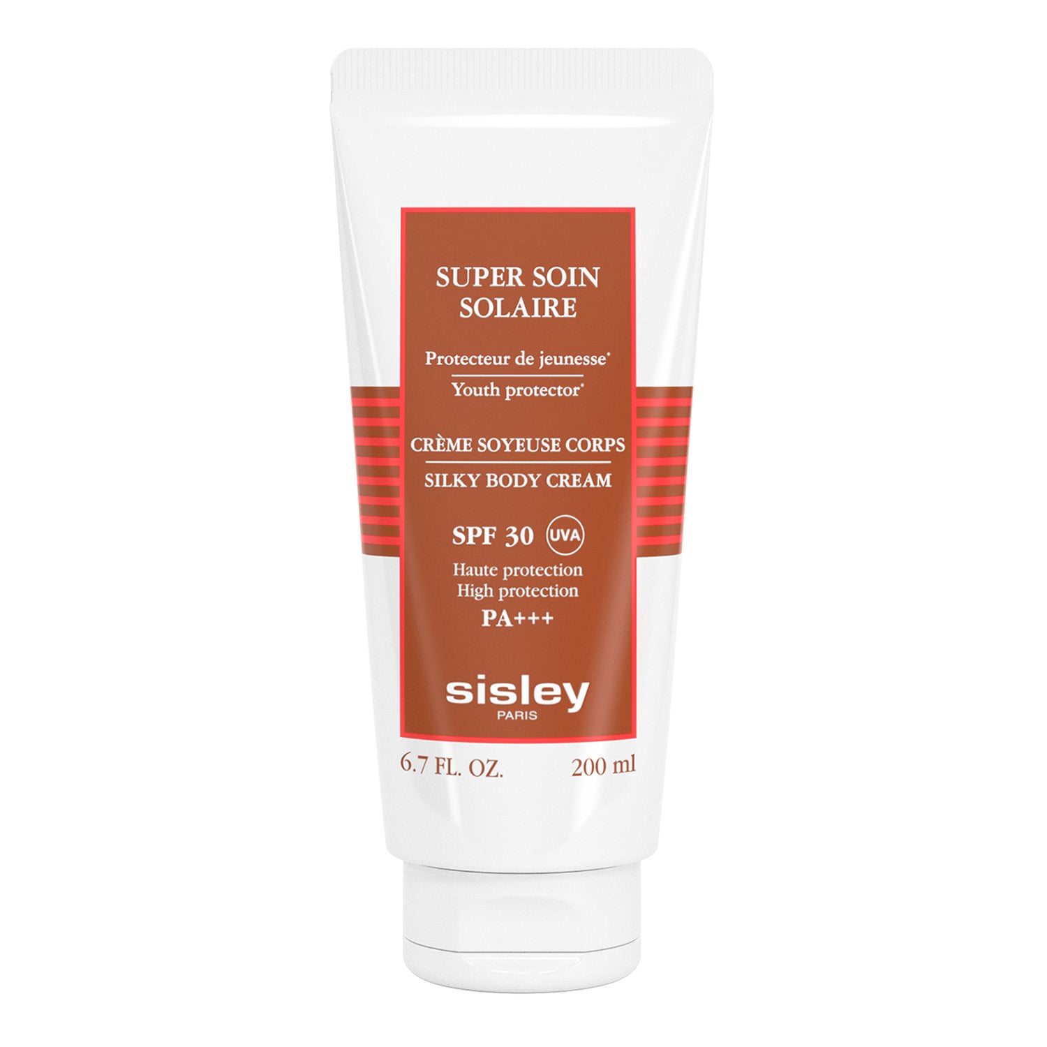 Krém na opalování SPF 30 Super Soin Solaire (Silky Body Cream) 200 ml