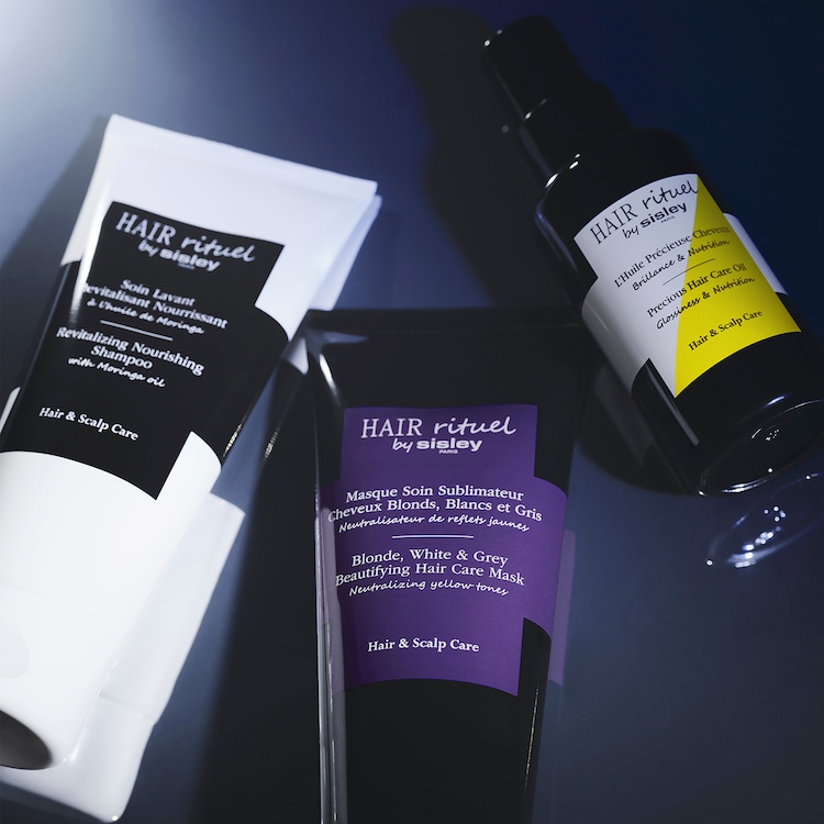 Masque Soin Cheveux Blonds Blancs  - Mascarilla cabellos blancos rubios