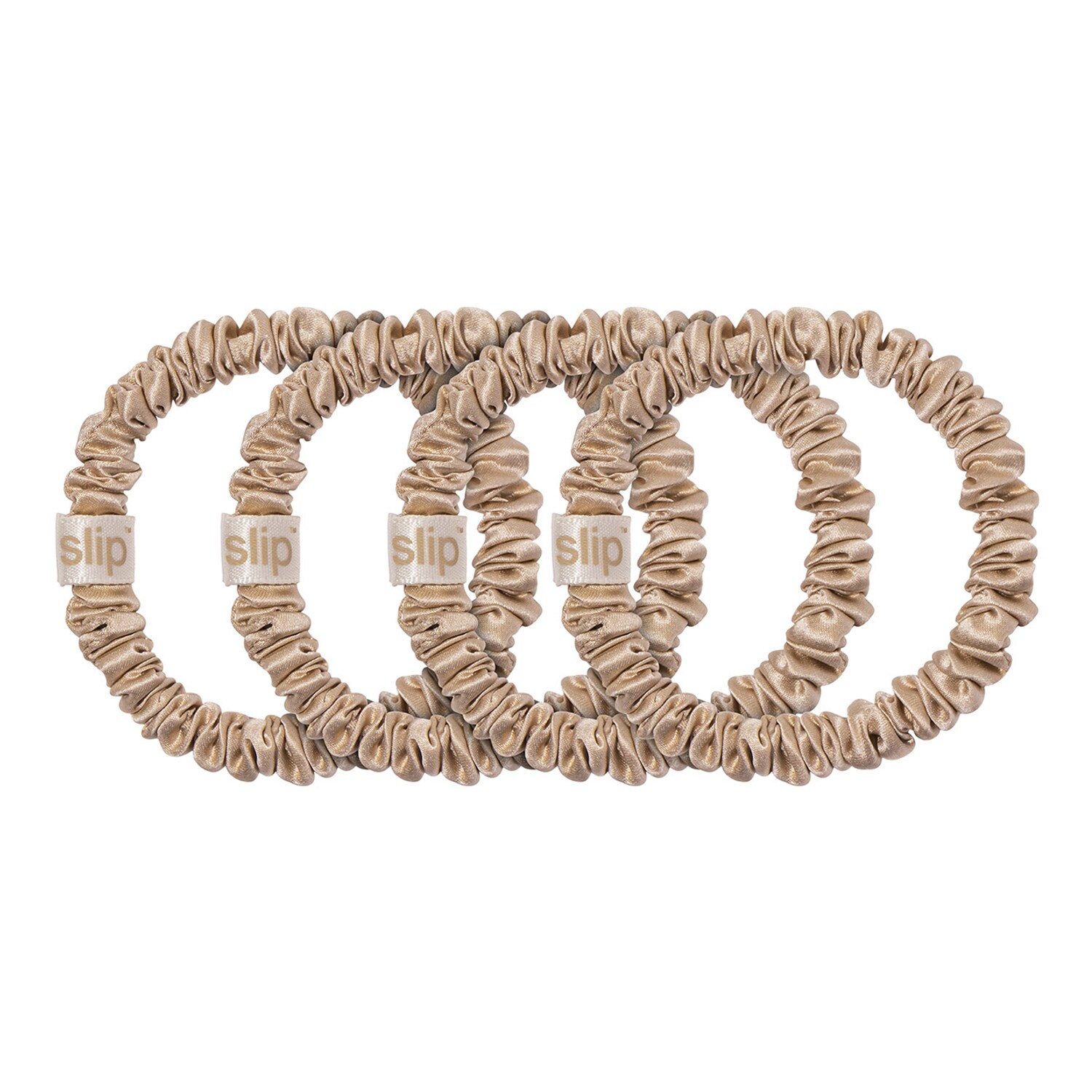 SLIP - Pure Silk Skinny Scrunchies – Sada tenkých hedvábných gumiček