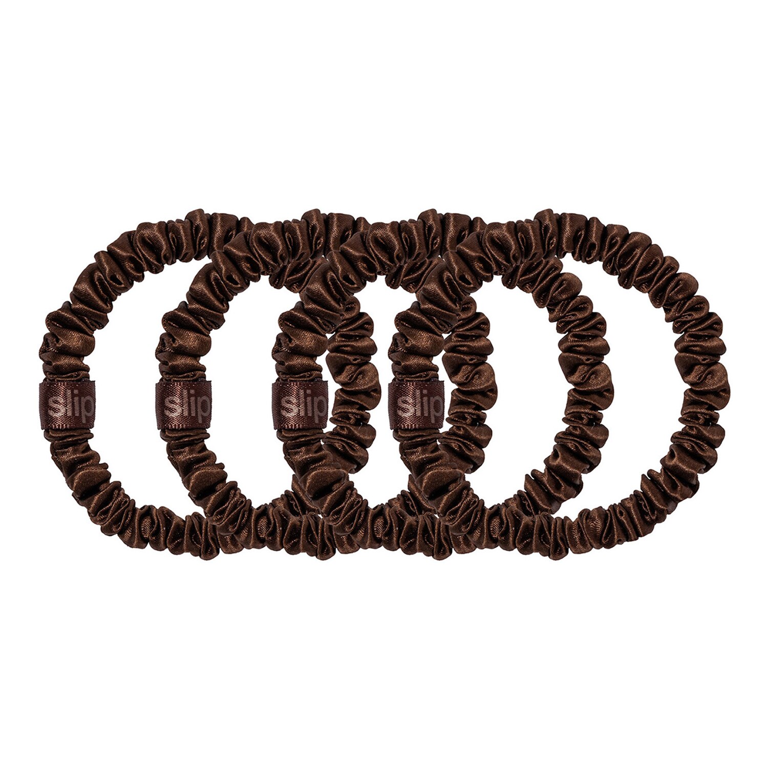 SLIP - Pure Silk Skinny Scrunchies – Sada tenkých hedvábných gumiček