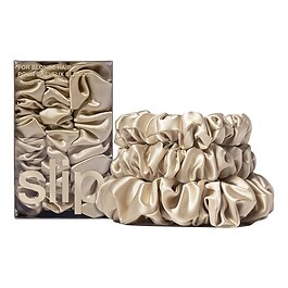 Back to basics - Haargummis aus reiner Seide Blond