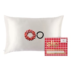 Queen Rosemary Geschenkset - Haargummi und Kissenbezug aus reiner Seide, SLIPSILK