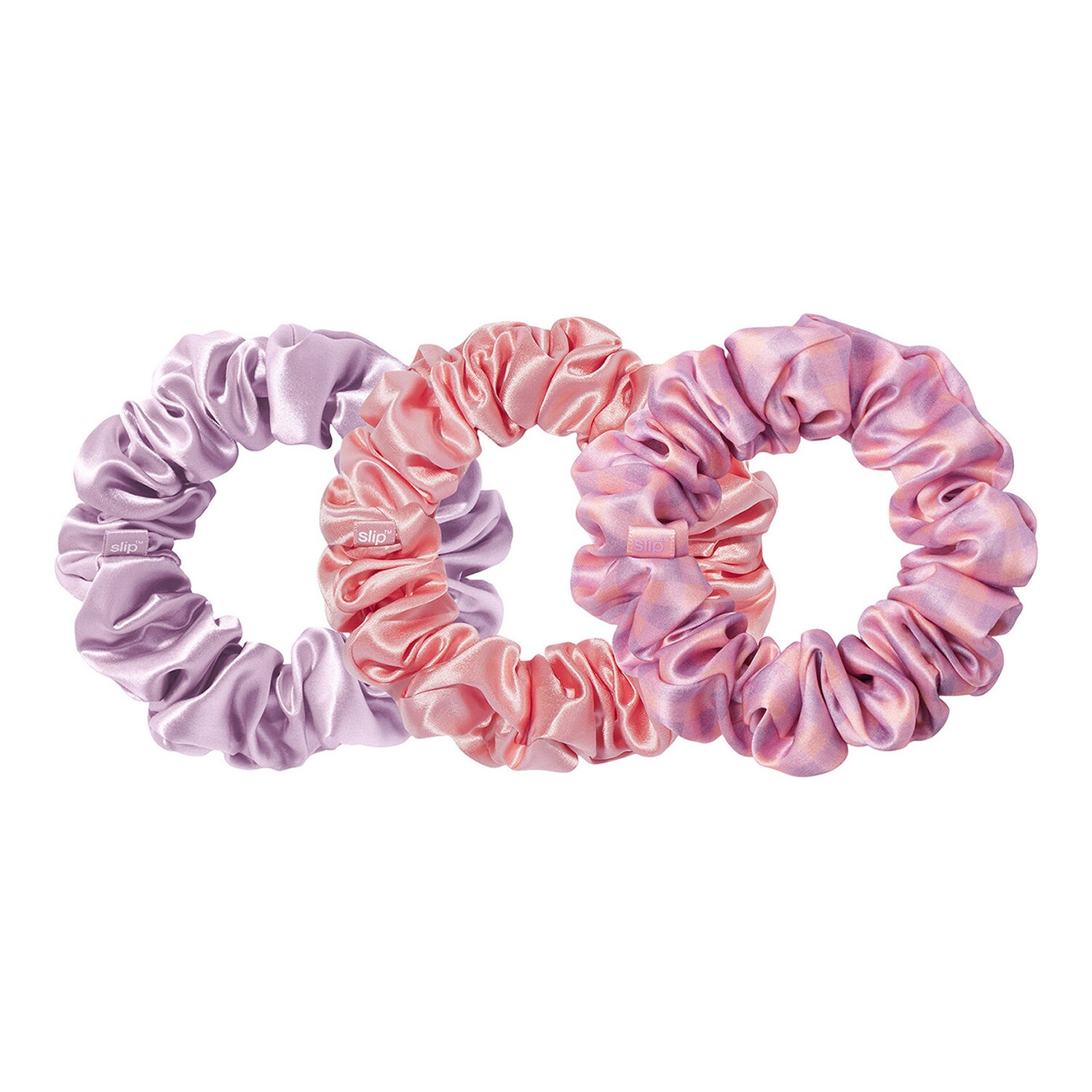 SLIP - Pure Silk Large Scrunchies – Sada hedvábných gumiček