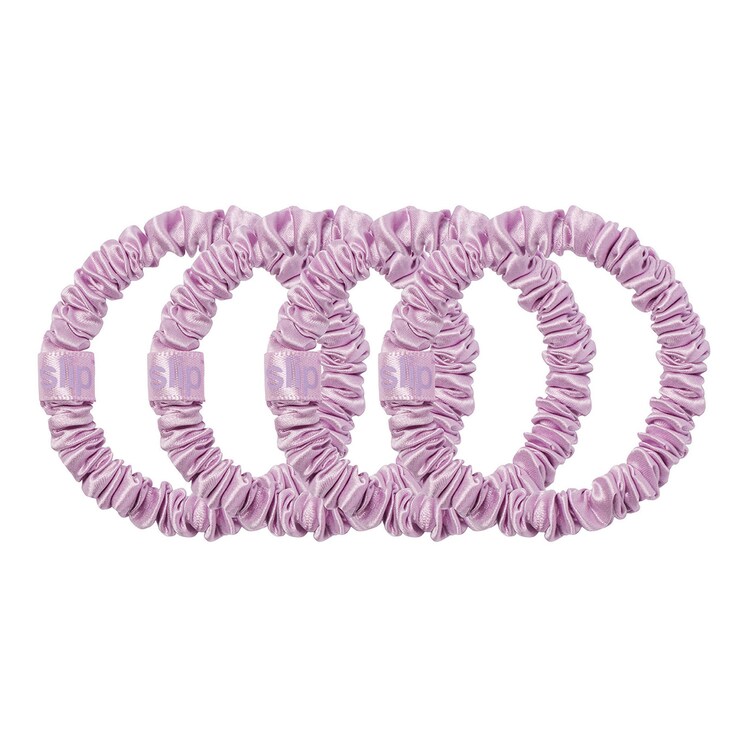 scrunchies in pura seta skinny - 4 scrunchies