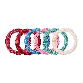 Scrunchies aus Seide Skinny Jeans mit gratis Täschchen - 6 Stück