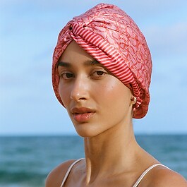 Turban aus Seide - Einheitsgröße