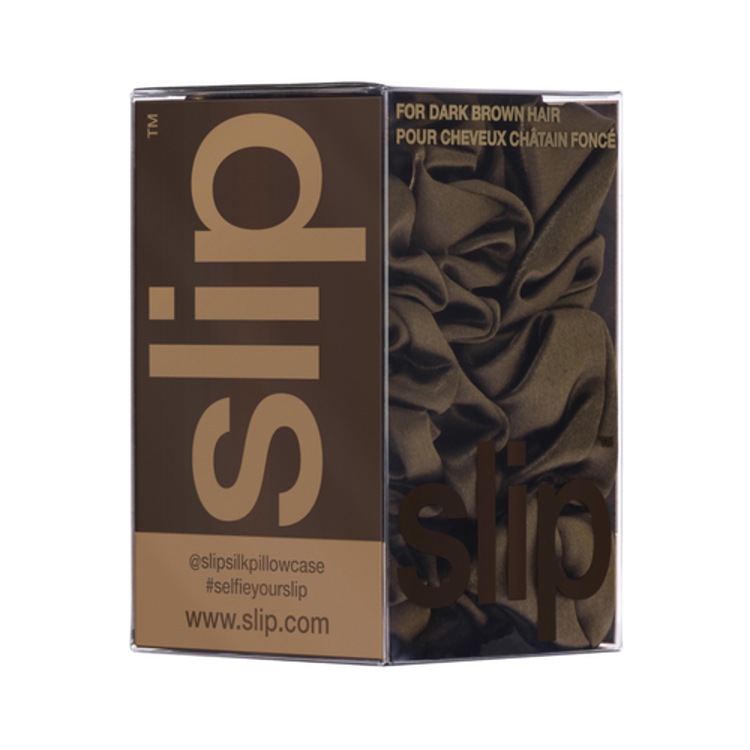 Back to basics - Chouchous Pure Soie Pour cheveux Châtain Foncé