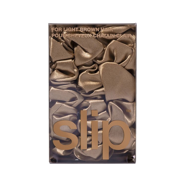 Back to Basics - Light Brown Pure Silk Scrunchie Set