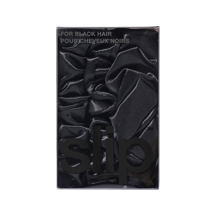 Back to Basics - Black Pure Silk Scrunchie Set