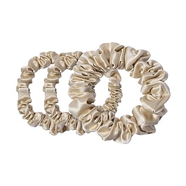 Back to basics - Haargummis aus reiner Seide Blond