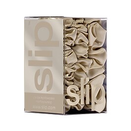 Back to basics - Haargummis aus reiner Seide Blond