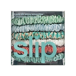 6 slip pure silk skinny scrunchies - slip chouchous pure soie skinny