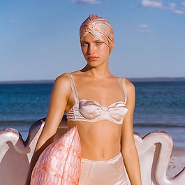 slip pure silk turban - slip turban pure soie