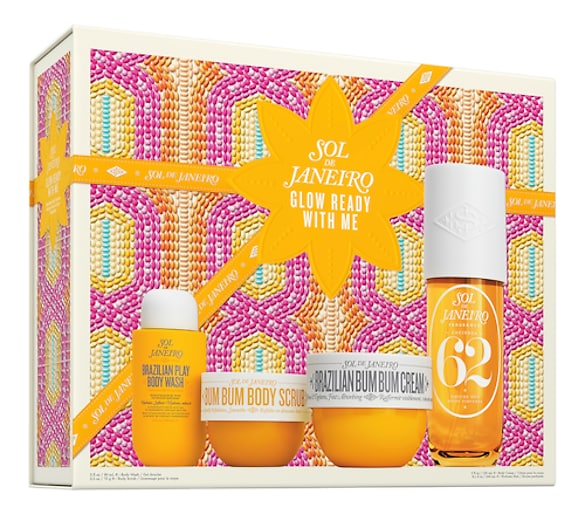 Glow Ready With Me - Estuche para el cuidado corporal Brazilian Bum Bum, Sol de Janeiro