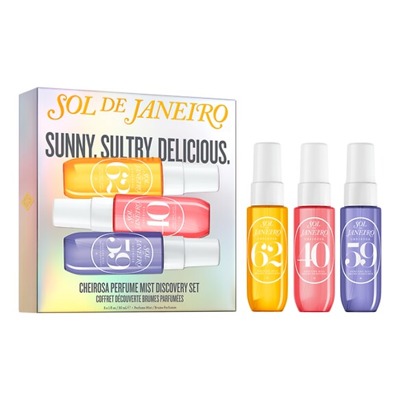 Sunny.Sultry.Delicious. Cheirosa Perfume Mist Set - Set de spray-uri parfumate, Sol de Janeiro