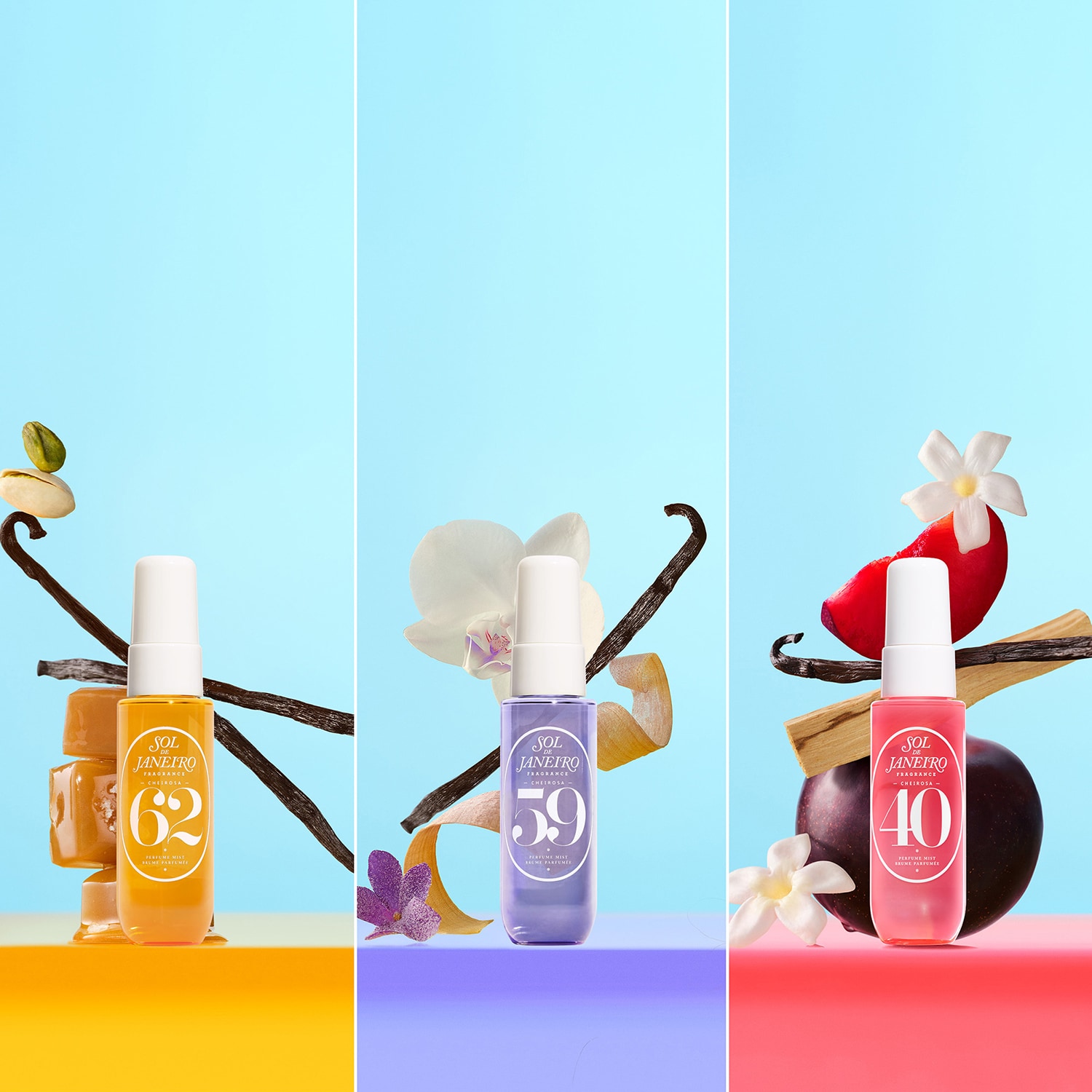 SOL DE JANEIRO チェリオーサ香水セット Sunny.Sultry.Delicious. Cheirosa Perfume Mist Set - Parfümlü sprey