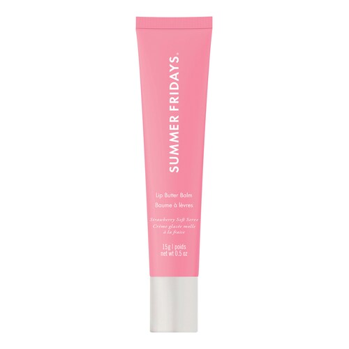 Summer Fridays - Lip Butter Balm - Fugtgivende Og Nærende Læbepomade - Stawberry Soft Serve (15g) - For Women