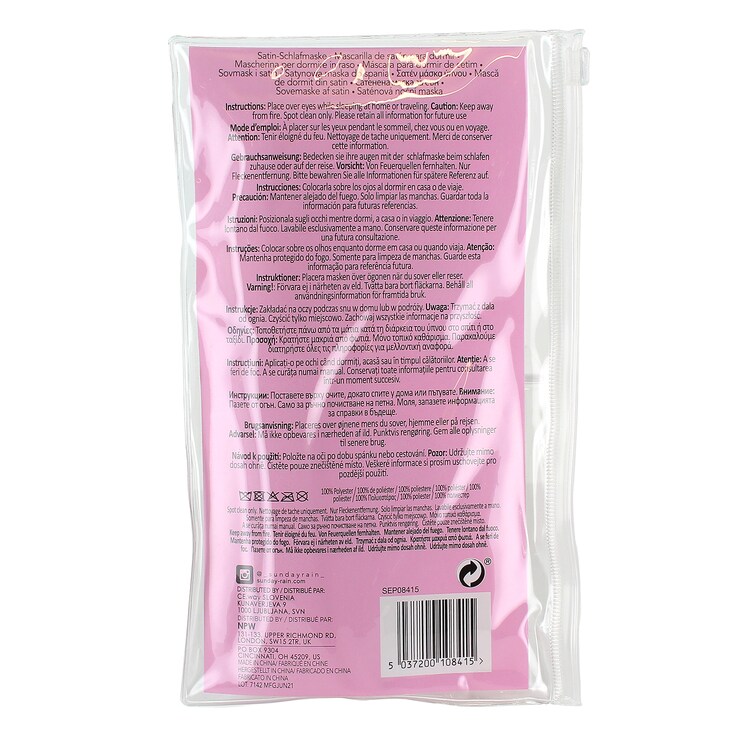 Day dreaming - Masque de sommeil en forme de coeur en satin 