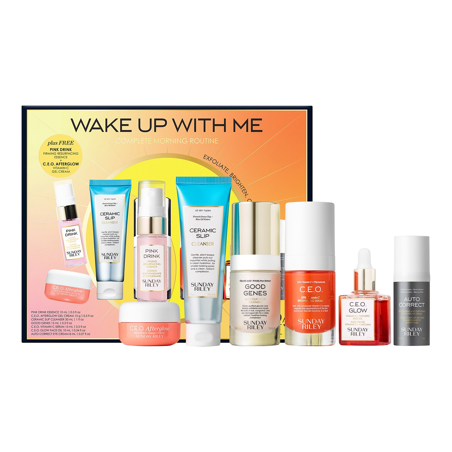 SUNDAY RILEY - Wake Up With Me – Kosmetická sada