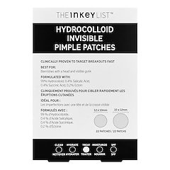 Hydrocolloid Invisible Pimple Patches - Akne-plåster, THE INKEY LIST