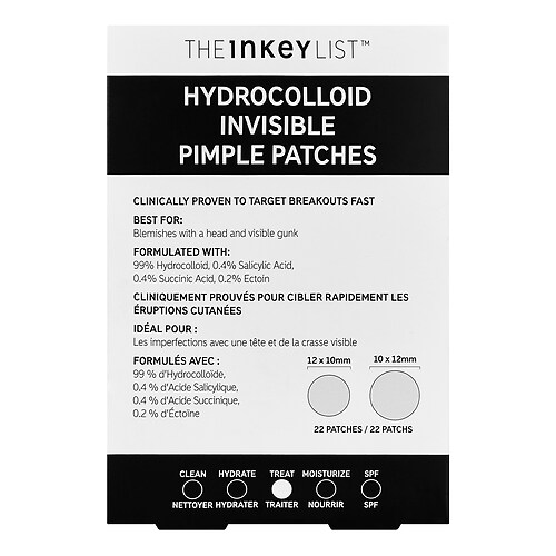 The Inkey List The Inkey List - Hydrocolloid Invisible Pimple Patches - Επιθέματα για τα σπυράκια