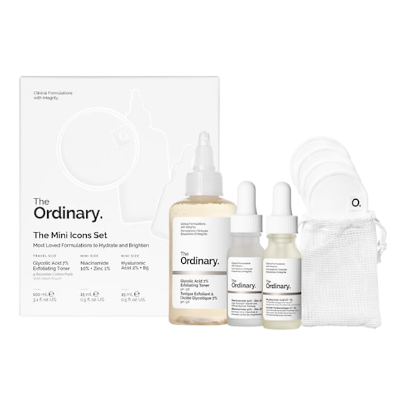 Le Set Mini Icônes - Coffret de cuidados para o rosto, The Ordinary