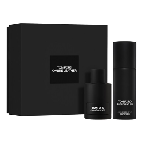 Ombre Leather Eau de Parfum Set with All Over Body Spray - Zestaw, TOM FORD